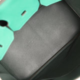 Pre-owned Hermes Birkin 35 Vert Vertigo Verso Clemence Palladium Hardware