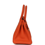 Hermes Birkin 30 Feu Togo Gold Hardware