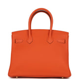 Hermes Birkin 30 Feu Togo Gold Hardware