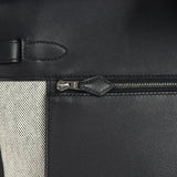 Hermes Birkin 35 A L'Envers Black-Ecru Toile H Canvas and Black Volupto Palladium Hardware