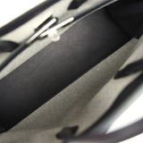 Hermes Birkin 35 A L'Envers Black-Ecru Toile H Canvas and Black Volupto Palladium Hardware