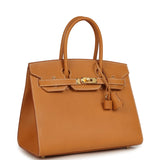 Hermes Birkin Sellier 30 Naturel Sable Vache Naturel Graine Gold Hardware - Thumbnail View 2