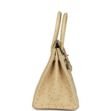 Hermes Birkin 30 Parchemin Ostrich Rose Gold Hardware