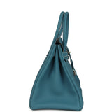 Hermes Birkin 35 Blue Jean Togo Palladium Hardware