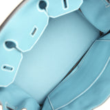 Hermes Birkin 35 Blue Jean Togo Palladium Hardware