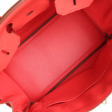Hermes Birkin 35 Bougainvillea Clemence Palladium Hardware