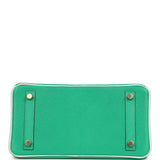 Hermes Special Order (HSS) Birkin 25 Bi-Color Menthe and Bleu Brume Chevre Mysore Brushed Gold Hardware - Thumbnail View 6