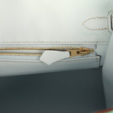 Hermes Special Order (HSS) Birkin 25 Bi-Color Menthe and Bleu Brume Chevre Mysore Brushed Gold Hardware - Thumbnail View 9