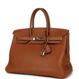 Pre-owned Hermes Birkin 35 Gold Togo Palladium Hardware - Thumbnail View 5