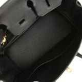 Hermes Birkin 25 Black Togo Rose Gold Hardware