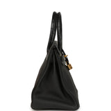 Hermes Birkin 30 Black Togo and Matte Alligator Touch Gold Hardware