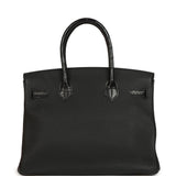 Hermes Birkin 30 Black Togo and Matte Alligator Touch Gold Hardware