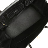Hermes Birkin 30 Black Togo and Matte Alligator Touch Gold Hardware