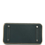Hermes Special Order (HSS) Birkin 25 Vert Cypress and Parchemin Brushed Palladium Hardware - Thumbnail View 6