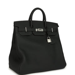 Hermes HAC Birkin 40 Black Togo Palladium Hardware