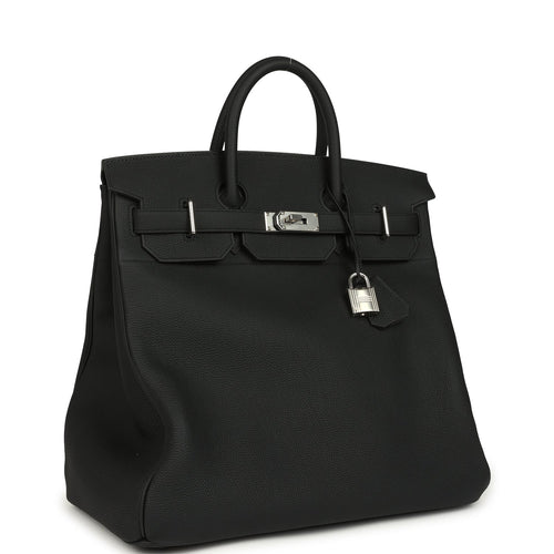 Hermes HAC Birkin 40 Black Togo Palladium Hardware