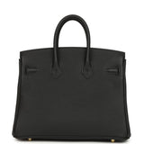 Hermes Birkin 25 Black Togo Gold Hardware
