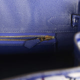Pre-owned Hermes Birkin 30 Bleu Electric Shiny Niloticus Crocodile Gold Hardware - Thumbnail View 9