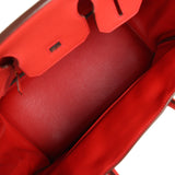 Pre-owned Hermes Birkin 30 Rouge Tomate Togo Gold Hardware