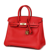 Hermes Birkin 25 Rouge De Coeur Jonathan Gold Hardware - Thumbnail View 5