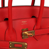 Hermes Birkin 25 Rouge De Coeur Jonathan Gold Hardware - Thumbnail View 7