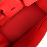Hermes Birkin 25 Rouge De Coeur Jonathan Gold Hardware - Thumbnail View 8
