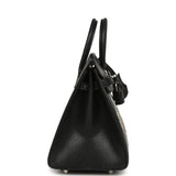 Hermes Birkin Sellier 20 “Bouclerie Moderne Casaque” Black Chevre Chamkila Palladium Hardware - Thumbnail View 3
