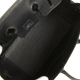Hermes Birkin Sellier 20 “Bouclerie Moderne Casaque” Black Chevre Chamkila Palladium Hardware - Thumbnail View 8