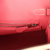 Hermes Special Order (HSS) Birkin 25 Craie and Rose Azalee Epsom Brushed Palladium Hardware