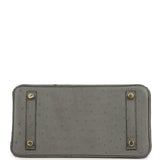 Hermes Birkin 25 Gris Meyer Ostrich Gold Hardware