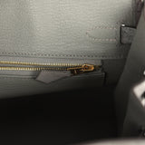 Hermes Birkin 25 Gris Meyer Ostrich Gold Hardware