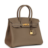Hermes Birkin 30 Etoupe Togo Brushed Gold Hardware - Thumbnail View 2