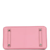 Pre-owned Hermes Birkin 25 Bubblegum Chevre Mysore Palladium Hardware