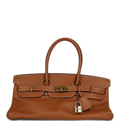 Vintage Hermes Shoulder Birkin 42 JPG Gold Clemence Gold Hardware