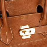Vintage Hermes Shoulder Birkin 42 JPG Gold Clemence Gold Hardware - Thumbnail View 7