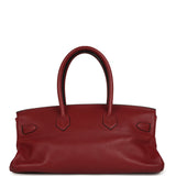 Vintage Hermes Shoulder Birkin 42 JPG Rouge H Clemence Palladium Hardware - Thumbnail View 4
