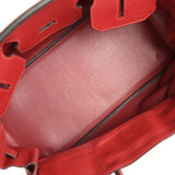 Vintage Hermes Shoulder Birkin 42 JPG Rouge H Clemence Palladium Hardware - Thumbnail View 8