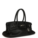 Vintage Hermes Shoulder Birkin 42 JPG Black Clemence Palladium Hardware - Thumbnail View 2