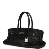 Vintage Hermes Shoulder Birkin 42 JPG Black Clemence Palladium Hardware - Thumbnail View 5