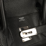 Vintage Hermes Shoulder Birkin 42 JPG Black Clemence Palladium Hardware - Thumbnail View 7