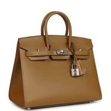 Pre-owned Hermes Birkin Sellier 25 Bronze Dore Madame Palladium Hardware - Thumbnail View 2