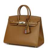 Pre-owned Hermes Birkin Sellier 25 Bronze Dore Madame Palladium Hardware - Thumbnail View 5