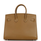 Pre-owned Hermes Birkin Sellier 25 Bronze Dore Madame Palladium Hardware - Thumbnail View 4