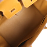 Pre-owned Hermes Birkin Sellier 25 Bronze Dore Madame Palladium Hardware - Thumbnail View 8