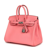 Hermes Birkin 25 Rose D'Ete Swift Palladium Hardware
