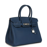 Hermes Birkin 30 Deep Bleu Togo Palladium Hardware - Thumbnail View 2