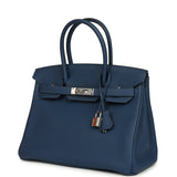 Hermes Birkin 30 Deep Bleu Togo Palladium Hardware - Thumbnail View 5