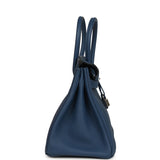 Hermes Birkin 30 Deep Bleu Togo Palladium Hardware - Thumbnail View 3