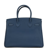 Hermes Birkin 30 Deep Bleu Togo Palladium Hardware - Thumbnail View 4