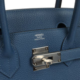 Hermes Birkin 30 Deep Bleu Togo Palladium Hardware - Thumbnail View 7